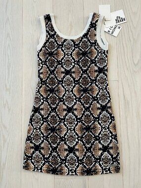 Richmond X by John Richmond Snakeskin Knit Mini Dress ( S )